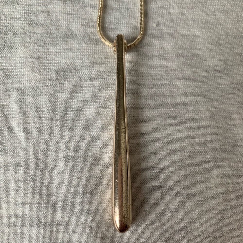 Long Gold Pendant Necklace